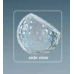 3 1/8" Crystal Golf Ball Paperweight